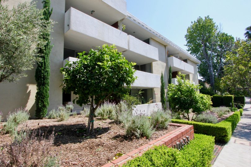 THE BUILDING IS KINNARD WESTWOOD IT IS OUT SIDE IN WONDERFUL TREES