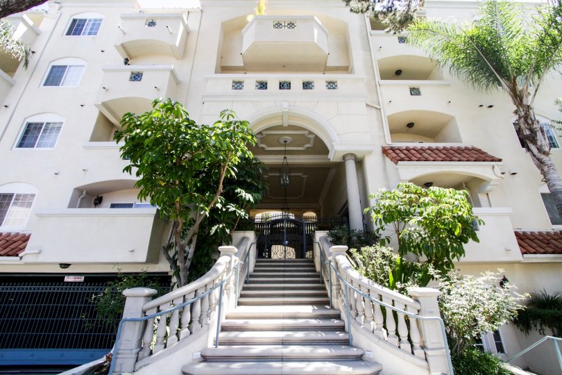 The intricate stairs up to Malcolm Villas