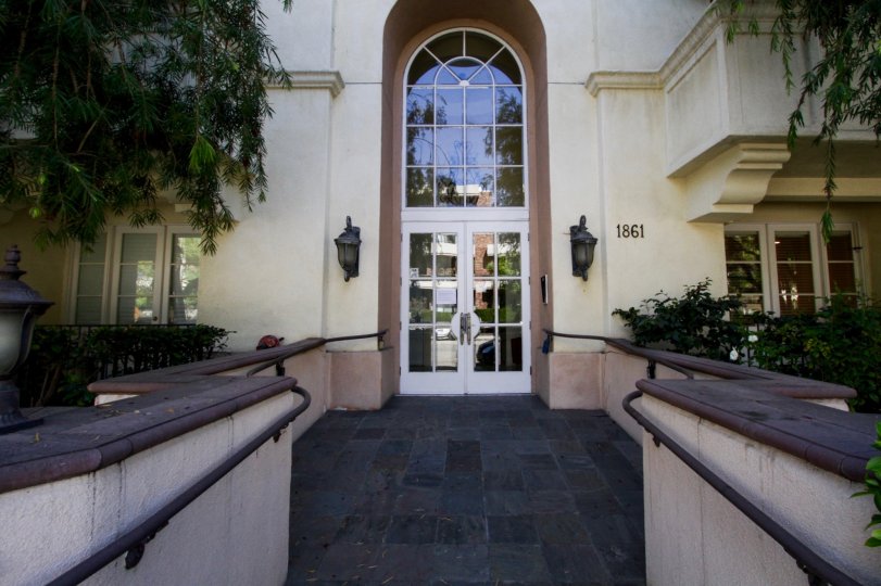 The entrance into the Regency at Veteran in Westwood