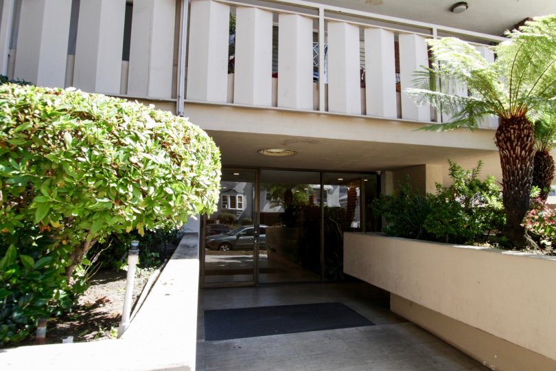 The entrance into the Village House in Westwood