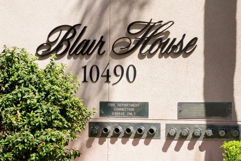 The landscaping at the Wilshire Lencrest in Westwood