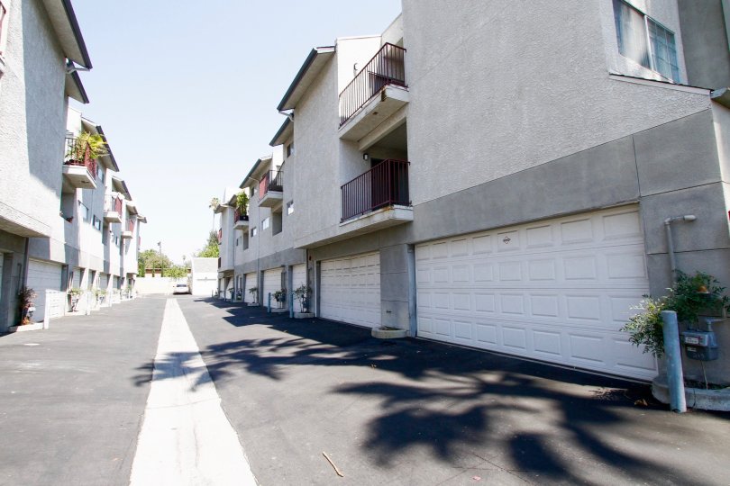 The garages for Keswick Patio Homes