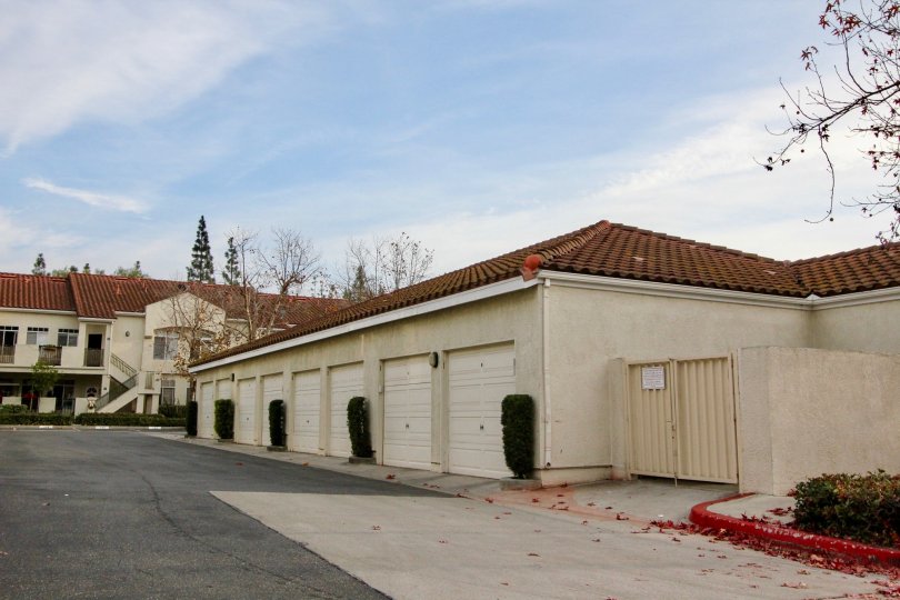 A covered carport with provision for eight vehicles in the Seagate Colony neighborhood.