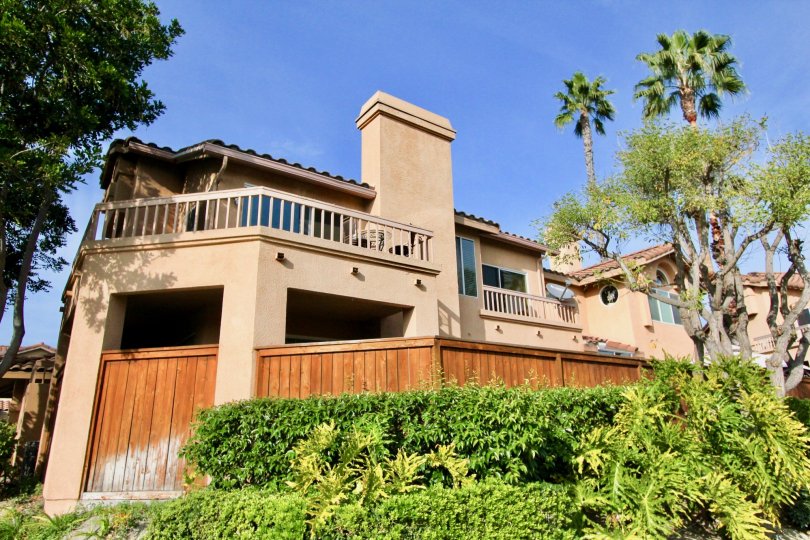 Windward community homes on a sunny day in Aliso Viejo, California