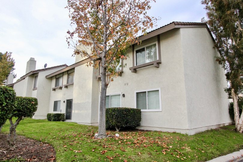 THE SIDEVIEW OF THE HOUSES, PLANTS, TREES, LAWN ARE THERE IN THE CITY OF ANAHEIM HILLS