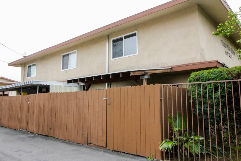 A two-story home in the Valley View Villas community of Buena Park