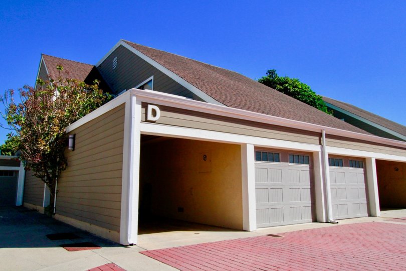 A town home on a sunny day at Cedar Glen Townhomes, in Costa Mesa, Ca.