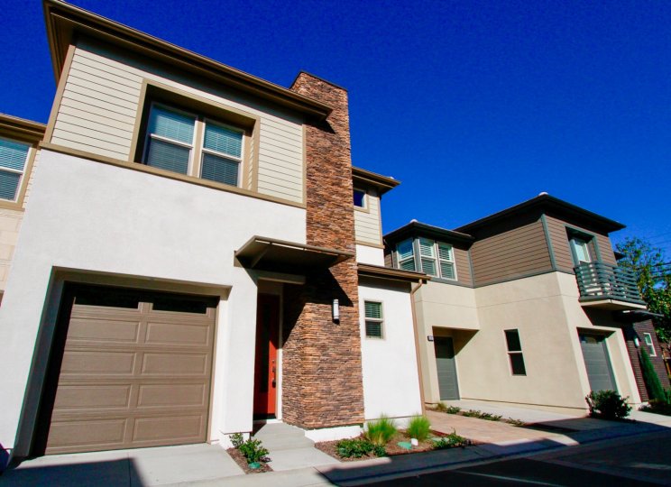 The Edge Costa Mesa California brownish painted blocks and windows at top side