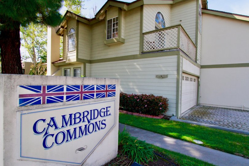 A beautiful landscape outside of a residence in the Cambridge Commons community in Cypress, California.