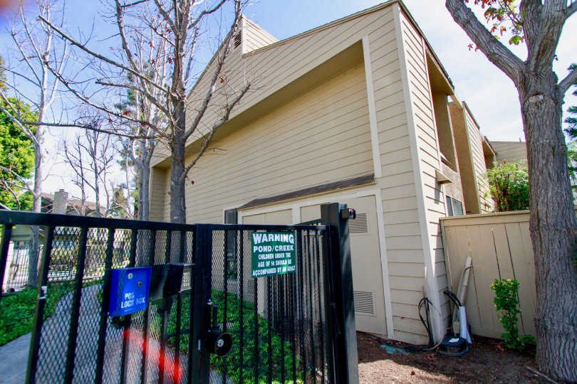 Twin Lakes cypress California vertical and lined shape building at a day time