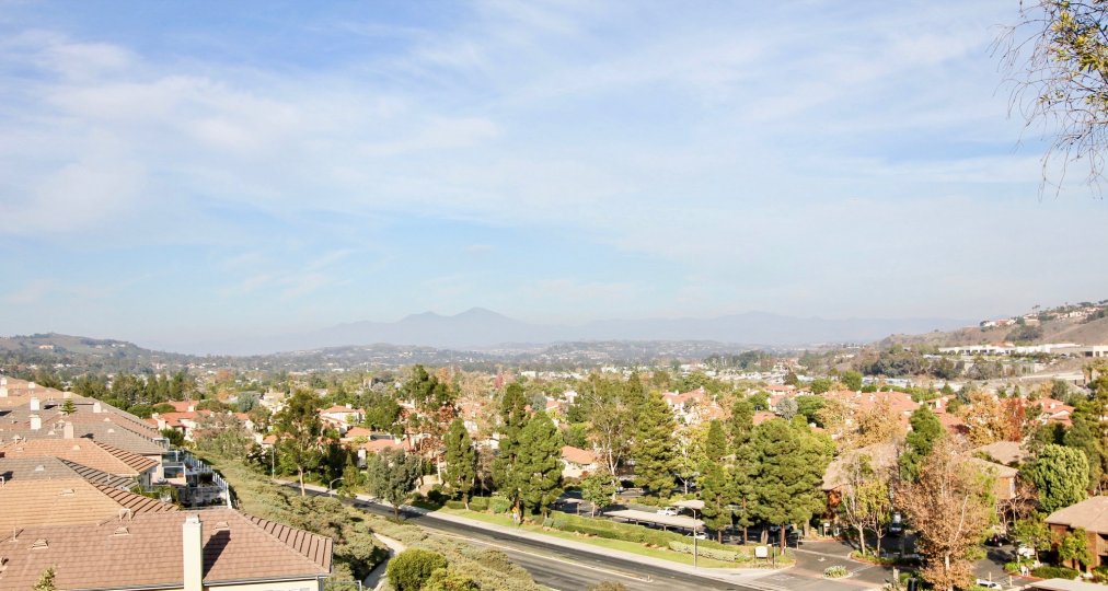 The View from the Fountains at sea Bluffs has mostly trees, Villas and mountains