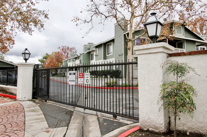 A community that is gates off with speed limit posted located in the new Chase community