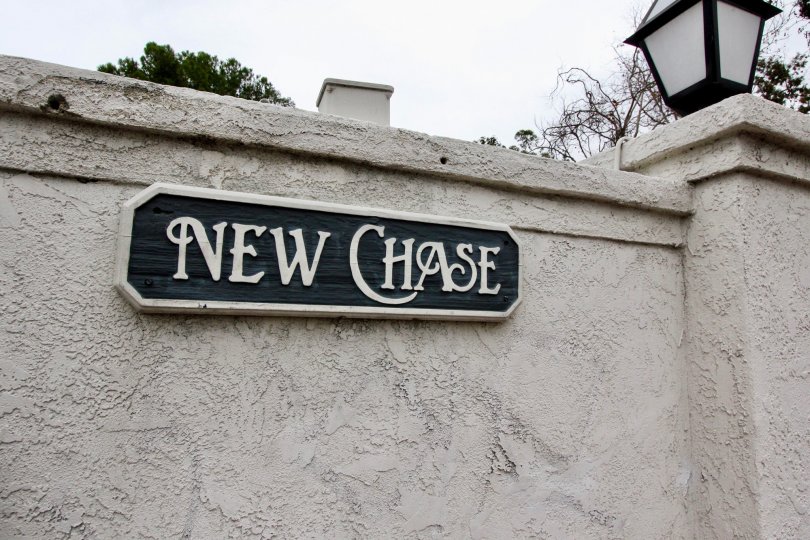 The sunny day in the New Chase with front elevation.