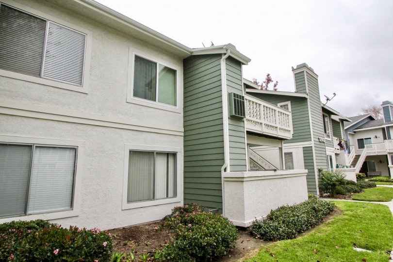 New Chase Fountain Valley California mild green and grey painting with large windows are beautiful