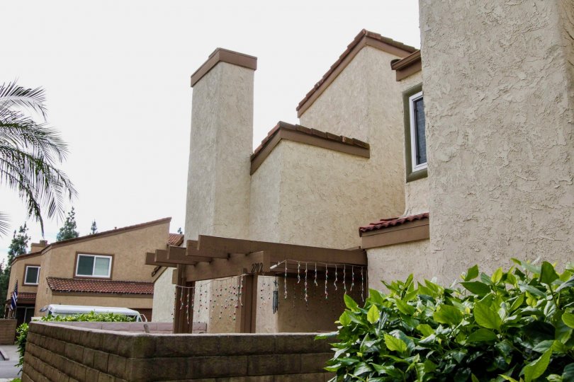 Unique looking residential housing located in Mark III Townhomes community.
