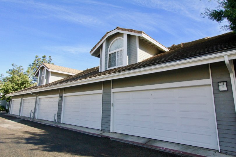 clean and clear area view in front garages in Greenbrier Terraces