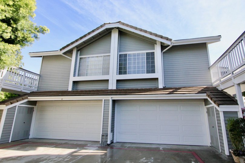 Large Windows and Garage Doors on Townhouse at Greenbrier Terraces in Garden Grove, CA