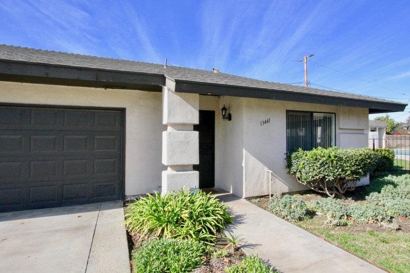 Willow Trail location view with beauty cloud on top at Garden Grove
