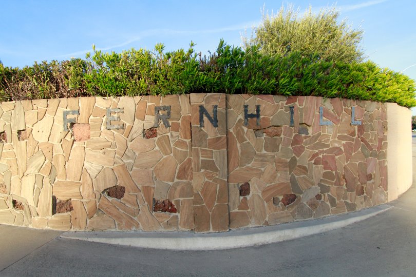 Excellent view of plants and signboard in Fernhill of Huntington Beach