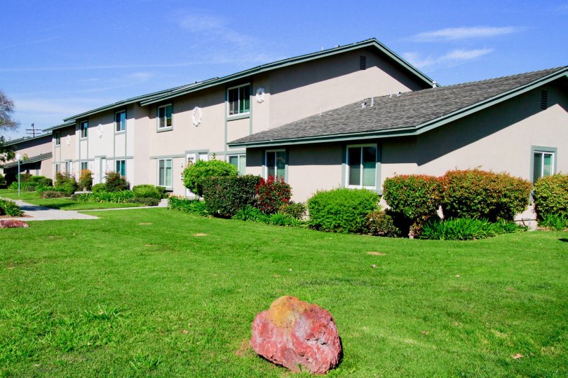 Marvellous green coloured lawn near Huntington Townhomes of Huntington Beach