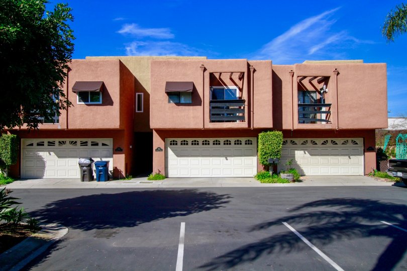 Pacific Terrace Huntington Beach California small blocks with window tiny roof for them