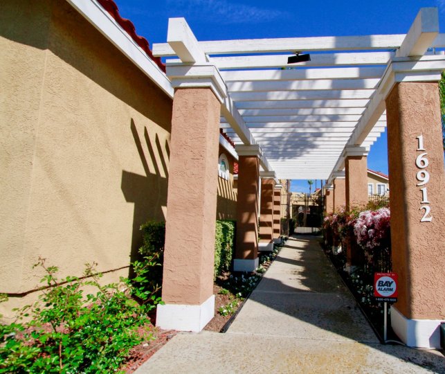A beautiful and sunny day in Seaport II, Huntington Beach, California.