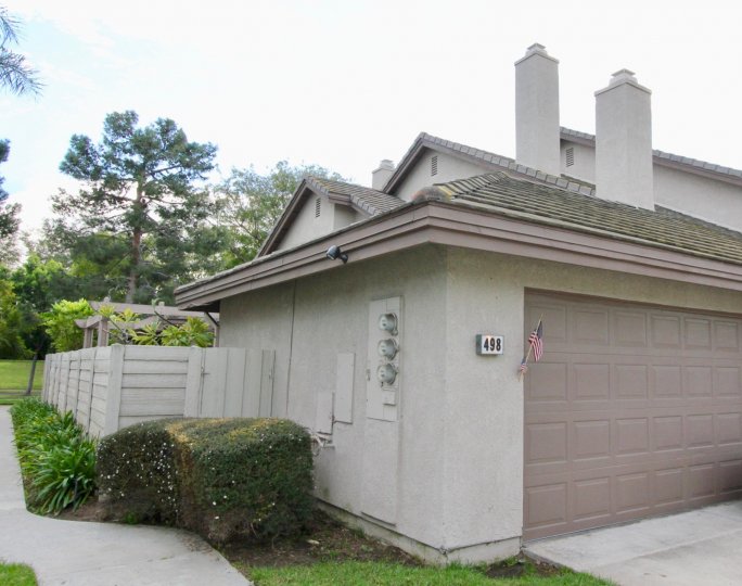 A house with a National flag in Garden Estates Irvine, California