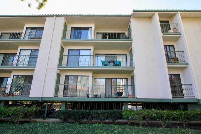 In Balcony of the Second floor apartment in Orangetree Terrace has two seating chair