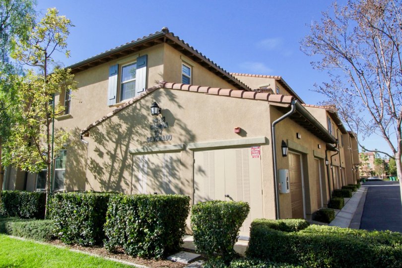 A lovely community in a quiet neighborhood with beautiful shrubbery