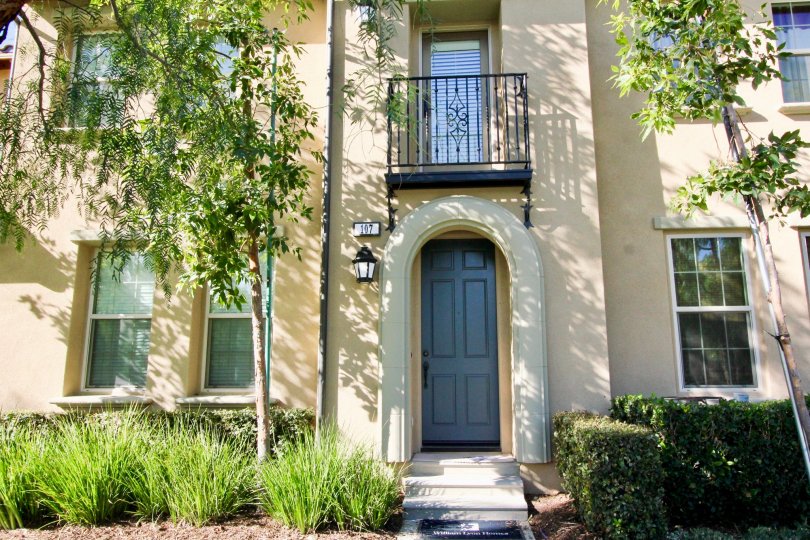 a bright day, with windows and doors of a house in san Carlos Irvine California