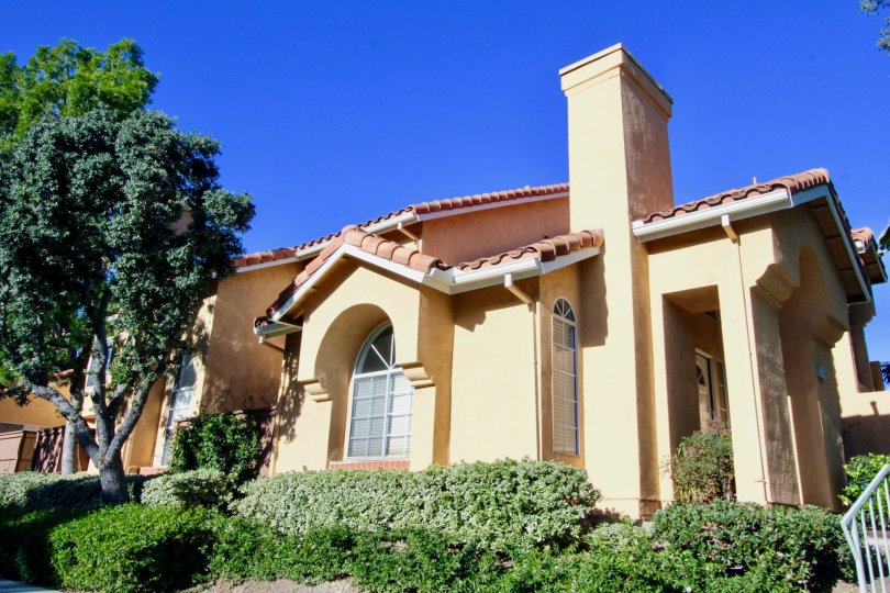 A street view of a home and landscaped yard on a sunny day in Westpark Tiempo