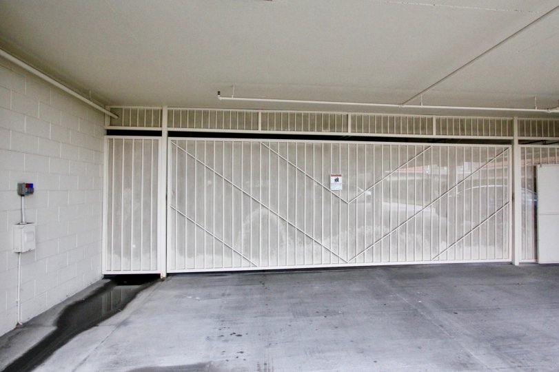 Inside a building in the Mountain View Villas with a machine on the wall.