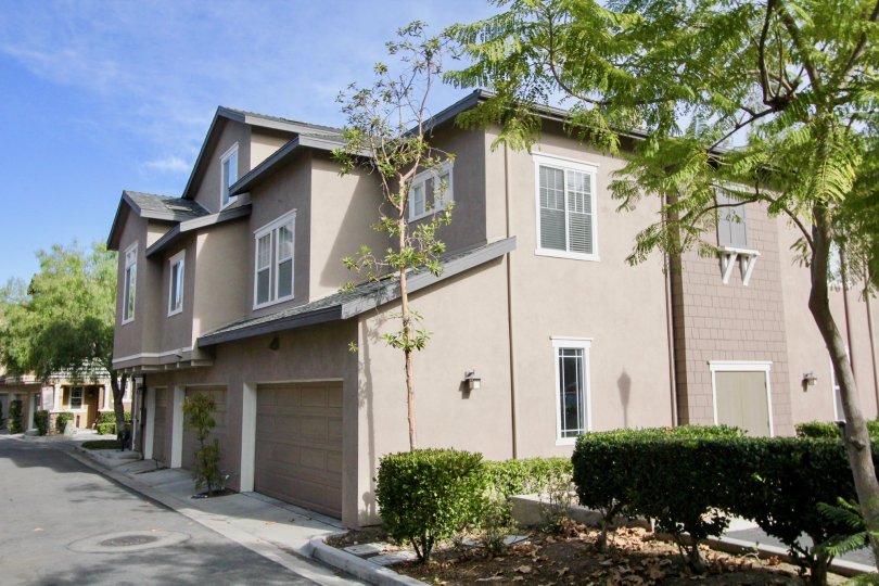 Trees outside home at Chambray in Ladera Ranch, CA