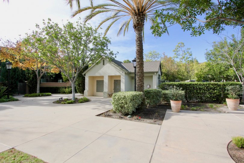 A plaza area in the Davenport in Ladera Ranch in CA