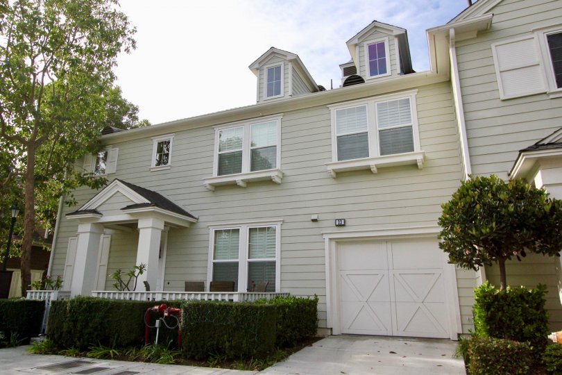 A white large home in Davenport community in Ladera Ranch, California.