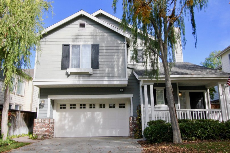 Trees and house in the Valmont in Ladera Ranch, CA