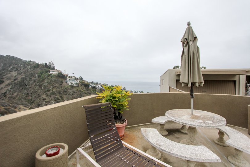 Enjoy the ocean view from your deck when you live at Laguna Ocean Vista.