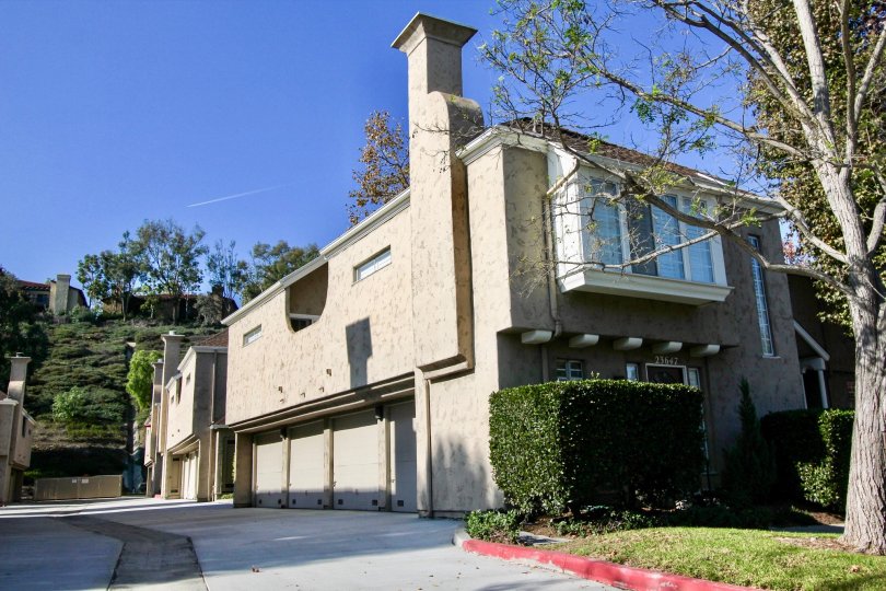 Driveway to condos at Hampton Village in Laguna Niguel, CA