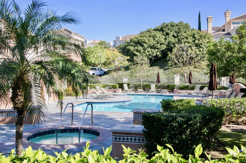 Hot tub and pool at the Riviera in Laguna Niguel, CA