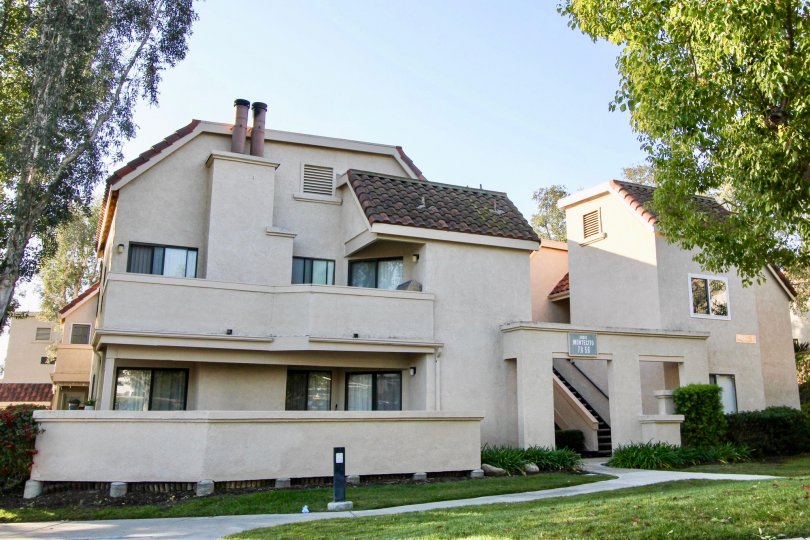 Excellent view of villas with green trees and lawn in Villa Mira of Laguna Niguel