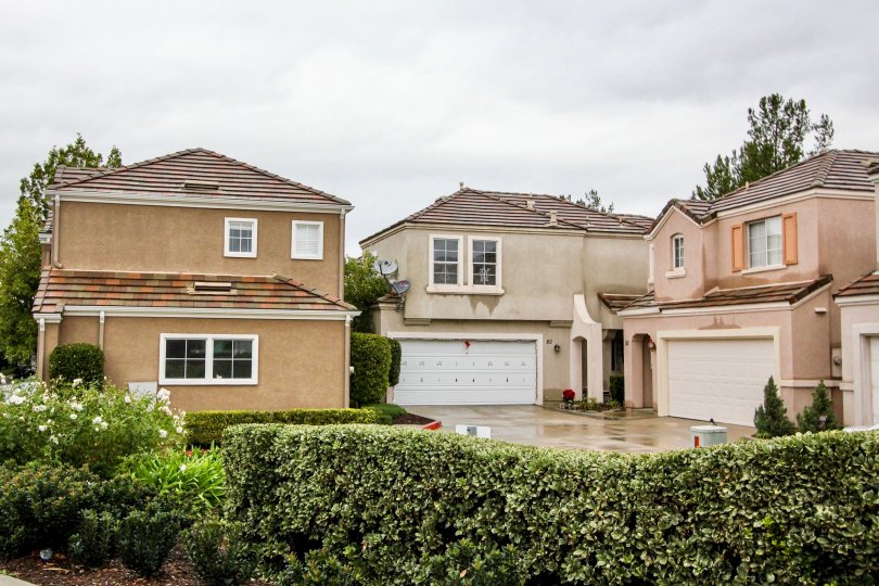 An overcat day in the neighborhood of Brittany at Foothill Ranch in Lake Forest, California