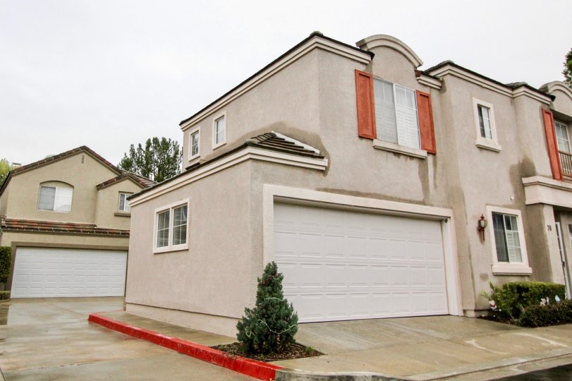 Rainy and overcast at Brittany at Foothill Ranch in Lake Forest, CA