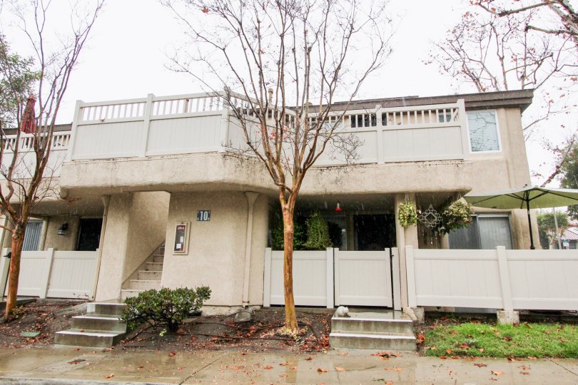 A dreary rainy day in the community of Old Trabuco Highlands which is located in Lake Forest California