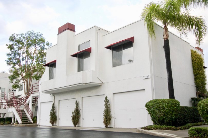 A cloudy day in the Hillcrest Village community in Mission Viejo, CA