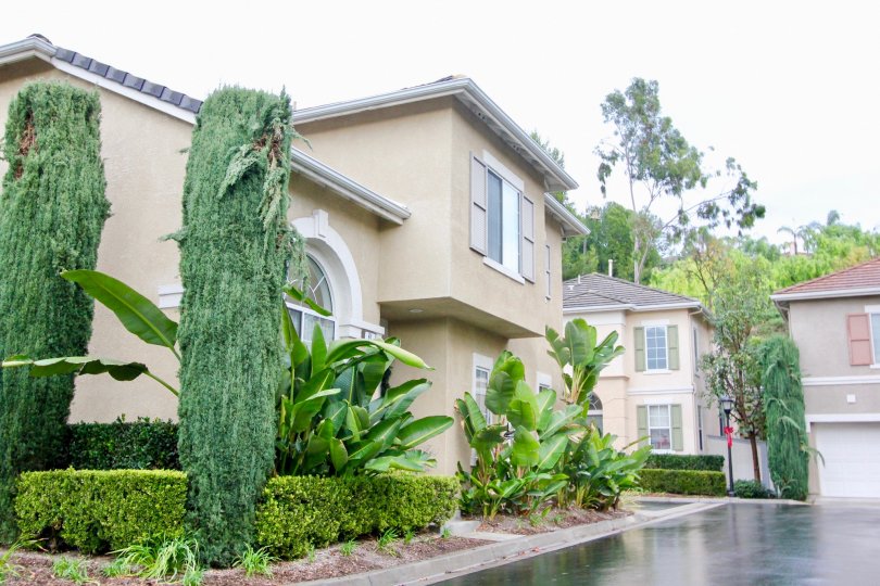 Multi-level units with impressive landscaping at the Melrose community