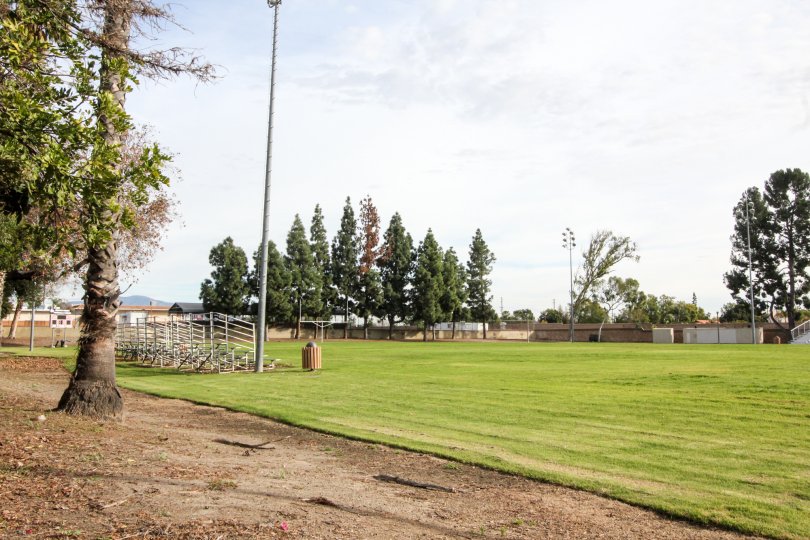 Freshly mowed soccer field at Morningside On The Lake.