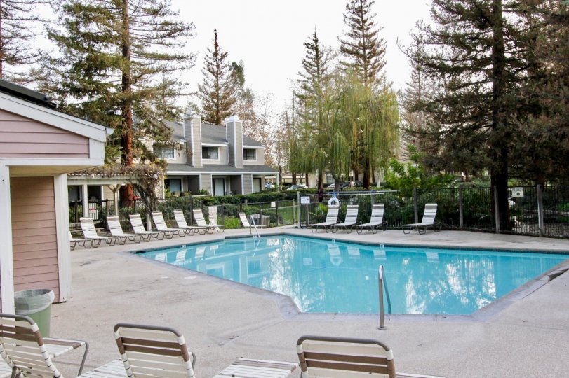 View of the pool at Morningside On The Lake in the city of Orange.