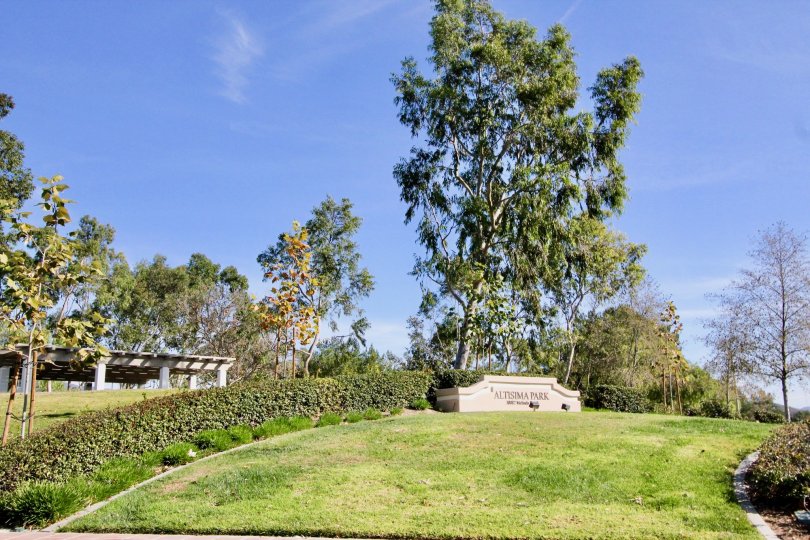 Altisma Park is written on a sign in a yard at the Ballantree homes