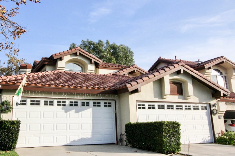Bright sunny day near villas having ample of parking in Candelero of Rancho Santa Margarita