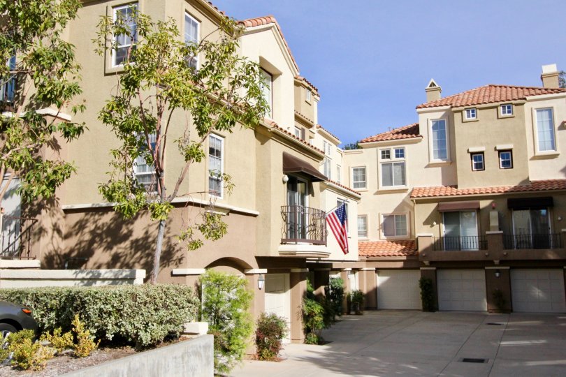 Beautiful architecture in the Corte Melina community in Rancho Santa Margarita, California.